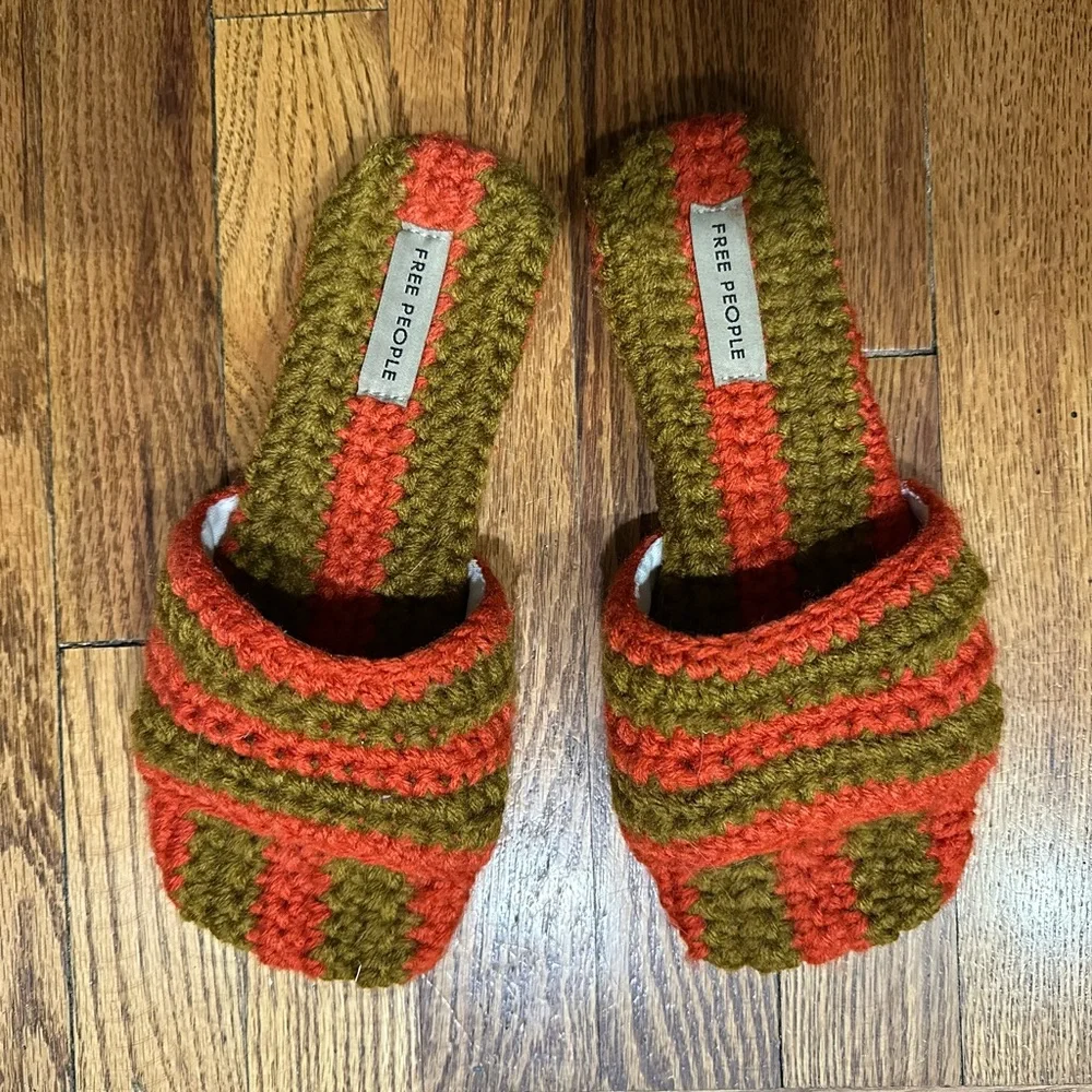 Free People Show Your Stripes Hand Knitted Sandals - Picture 3 of 8
